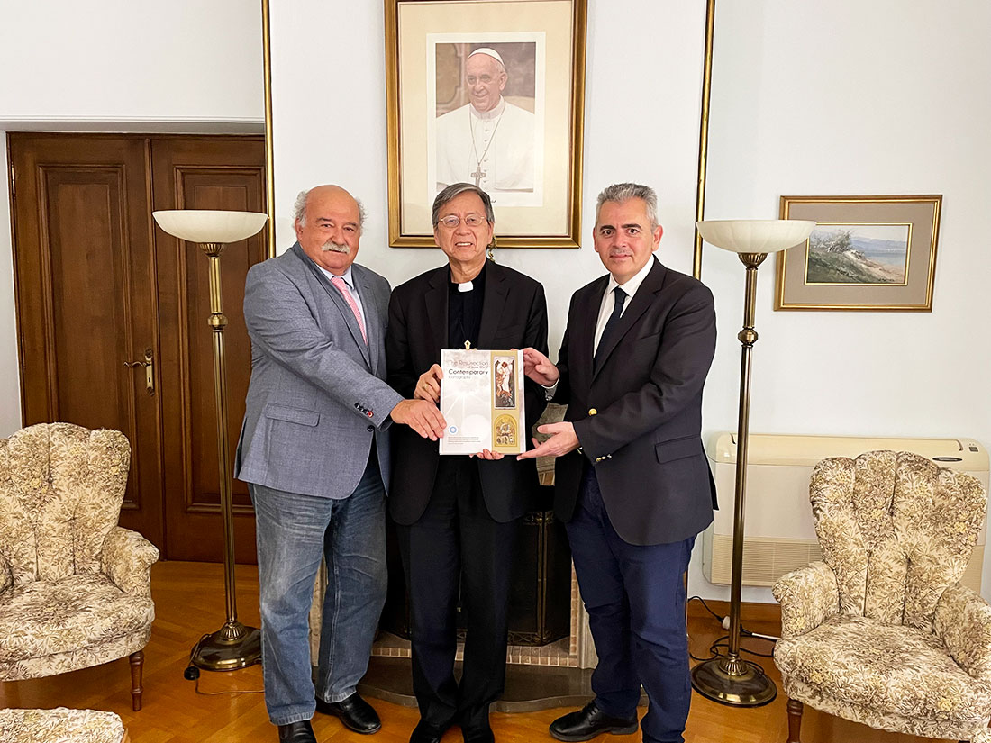 Athens, 3 November 2021. Official visit of the I.A.O. Secretary General at the Apostolic Nunciature of the Holy See in Athens