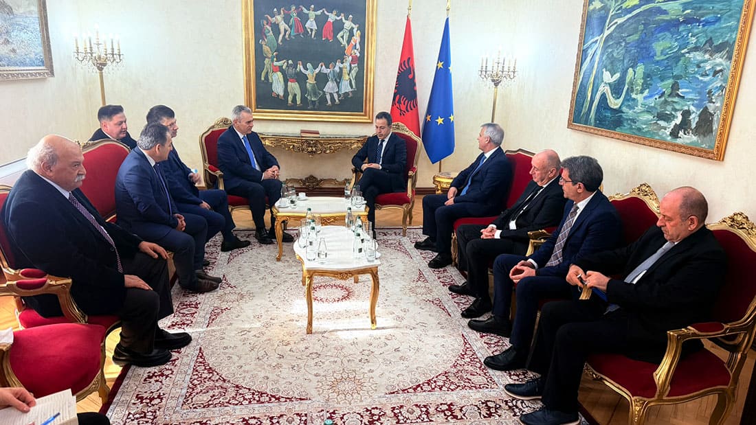 Albania, 12-15 February 2026. Official visit of the IAO leadership to Albania. Meeting with the Speaker of the Parliament. Presentation of the Hagia Sophia Churches Volume in Tirana and Gjirokastra.