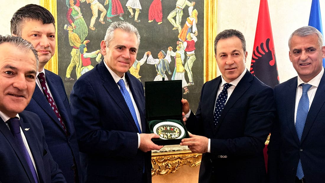 Albania, 12-15 February 2026. Official visit of the IAO leadership to Albania. Meeting with the Speaker of the Parliament. Presentation of the Hagia Sophia Churches Volume in Tirana and Gjirokastra.